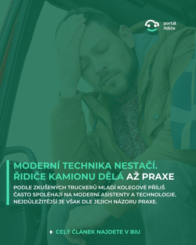 V mnoha diskuzích od zkušených kamioňáků zaznívá, že mladí kolegové často až příliš spoléhají na moderní asistenty,...