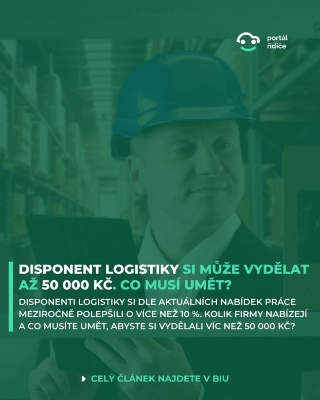 Disponenti logistiky se podle aktuálních nabídek práce posouvají do vyšších příjmových pásem a meziročně si dle našich...