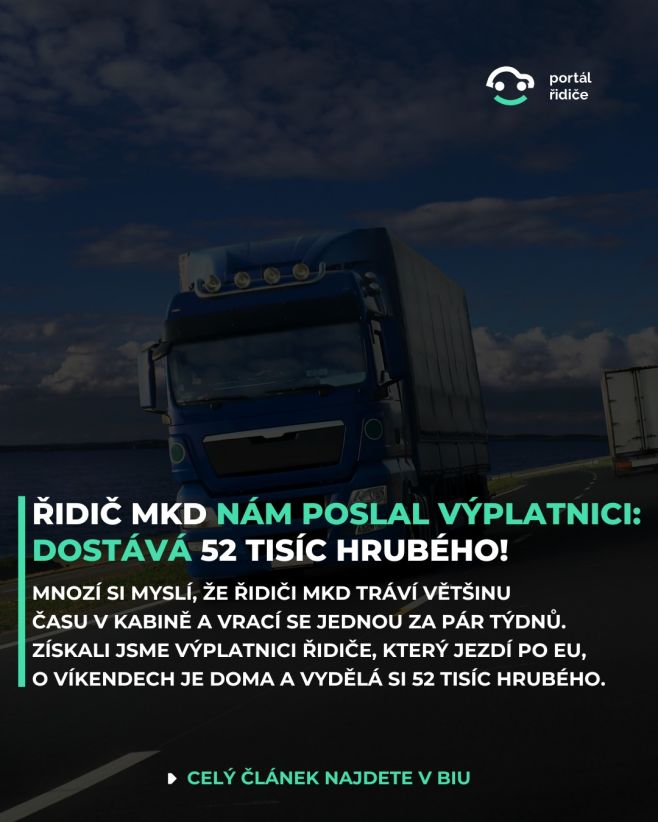 Řidič MKD nám poslal svoji výplatnici: Dostává necelých 52 tisíc hrubého! 💸 Když zmíníte řidiče MKD, řada lidí si...
