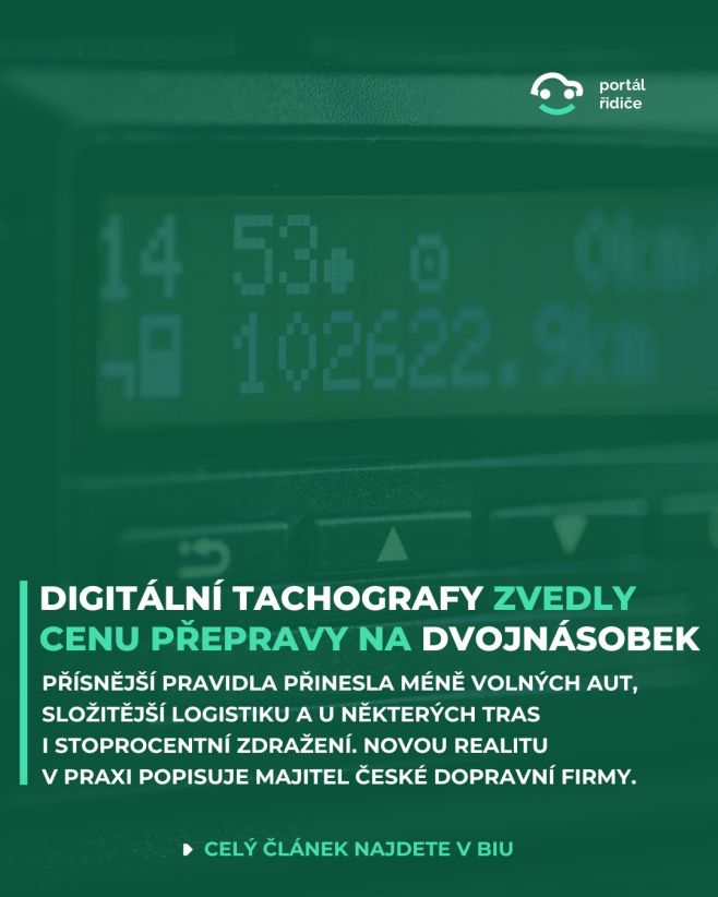 Povinné tachografy v dodávkách zásadně proměnily (a hlavně zdražily) mezinárodní dopravu. 📈 Zeptali jsme se majitele české...