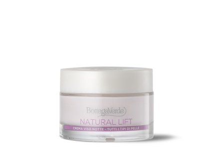 Bottega Verde NATURAL LIFT - Noční krém proti prvním vráskám - vyhlazující, antistresový efekt