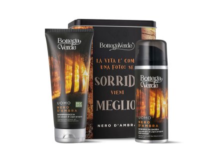 MUŽ - NERO D´AMBRA - Sada - pěna na holení a sprchový šampon