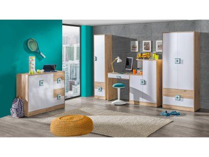 Kinderzimmer NICO 3 Domel Farbe: Eiche