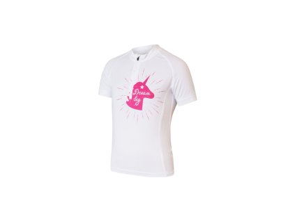 SENSOR COOLMAX ENTRY DĚTSKÝ DRES KR.RUKÁV SNOW WHITE UNICORN Velikost: