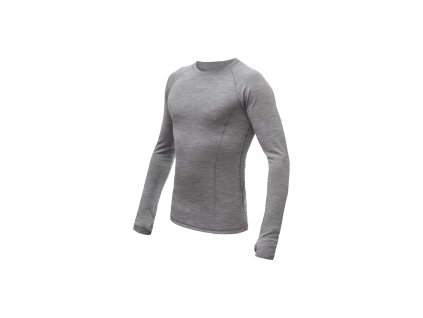 SENSOR MERINO BOLD PÁNSKÉ TRIKO DL.RUKÁV COOL GRAY Velikost: