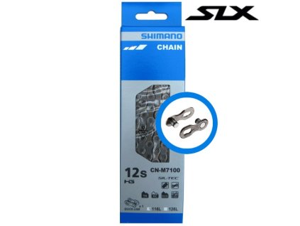 Shimano řetěz SLX CN-M7100, 12 rychlostní, 138čl, rychlospojka