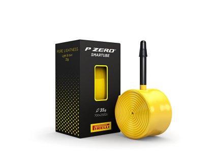 duše PIRELLI P ZERO™ SMARTUBE, 23/32-622, PRESTA 60MM, YELLOW W/ BLACK VALVE