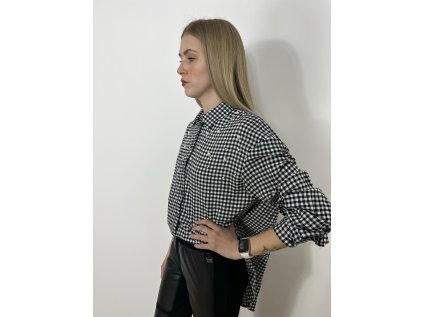 DÁMSKÁ OVERSIZE KOSTKOVANÁ KOŠILE