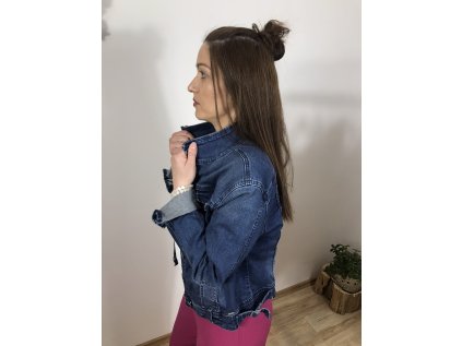 DÁMSKÁ DŽÍNOVÁ BUNDIČKA
