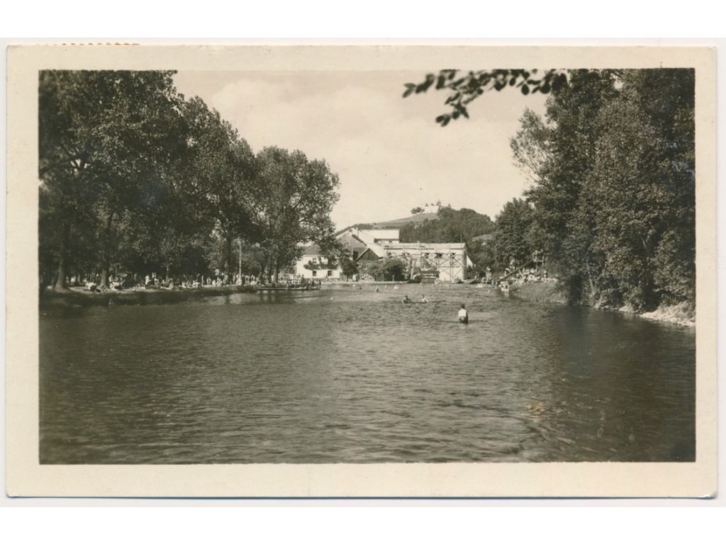 28 - Klatovsko, Sušice, koupaliště na Fufernách, cca 1957