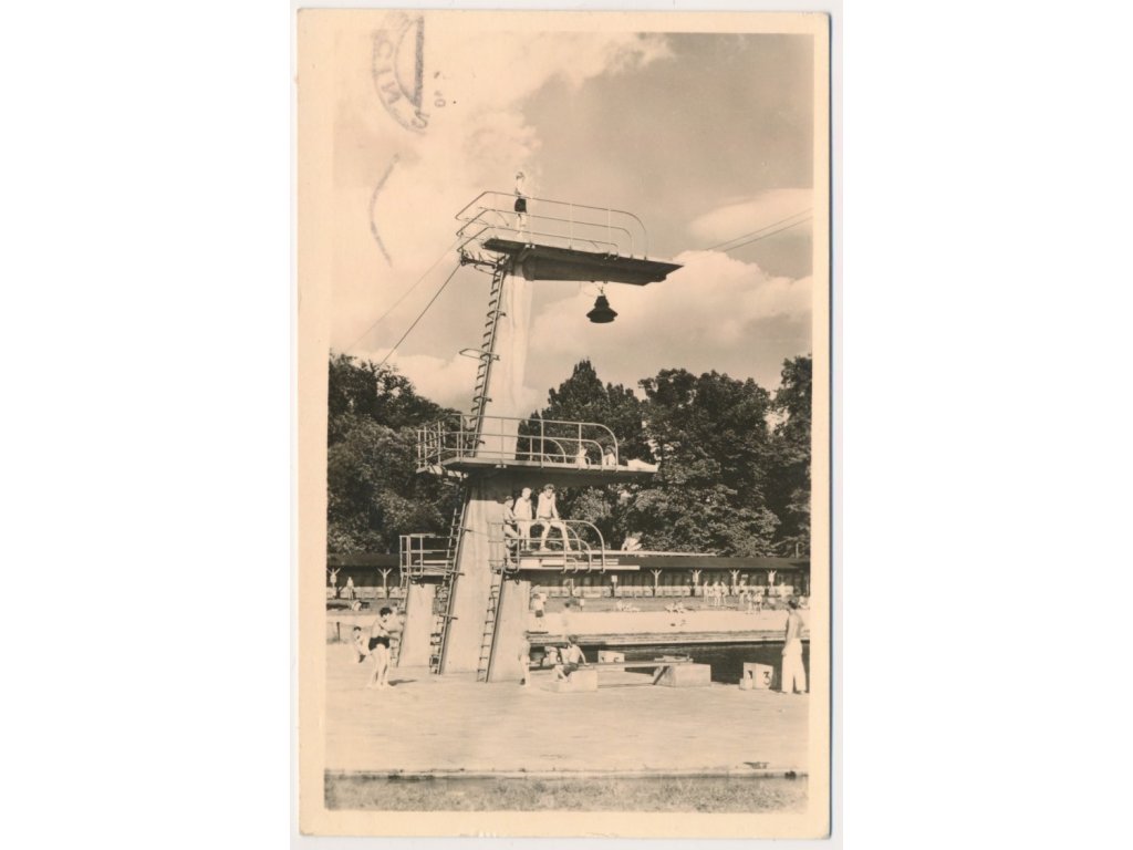 14 - Děčín, partie z koupaliště, cca 1955