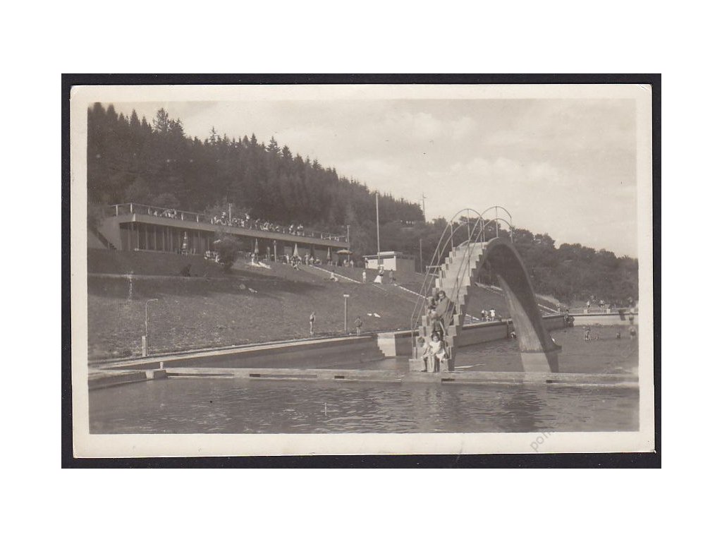 70 - Orlickoústecko, Česká Třebová, koupaliště, cca 1945