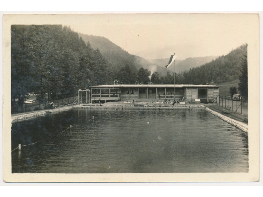 57 - Rychnovsko, Skuhrov nad Bělou, Koupaliště, cca 1948