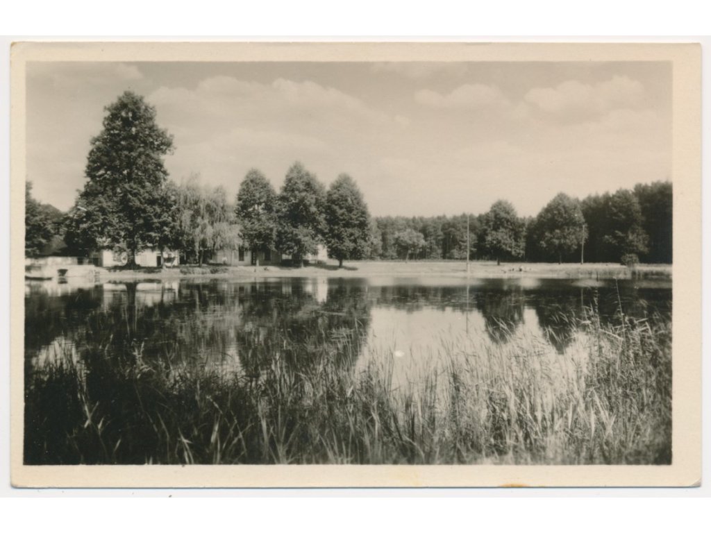 19 - Královéhradecko, Běleč nad Orlicí, koupaliště, cca 1950