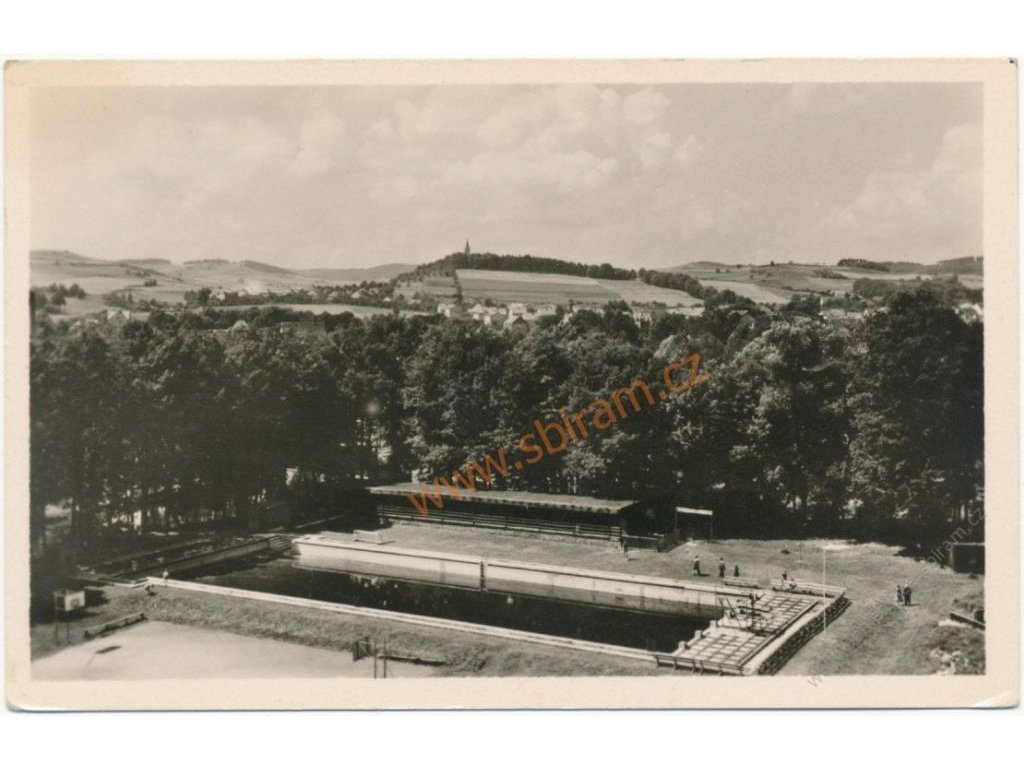 60 - Strakonicko, Volyně - koupaliště, nakl. Orbis, cca 1958