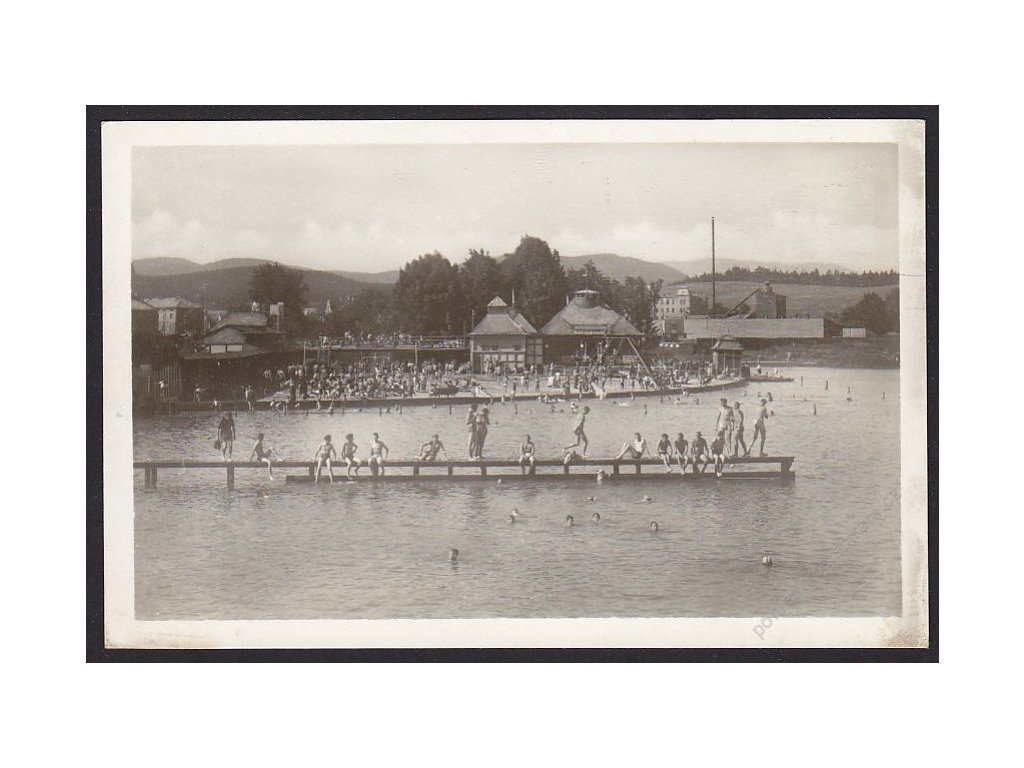 62 - Šumperk, koupaliště, nakl. Orbis, cca 1947