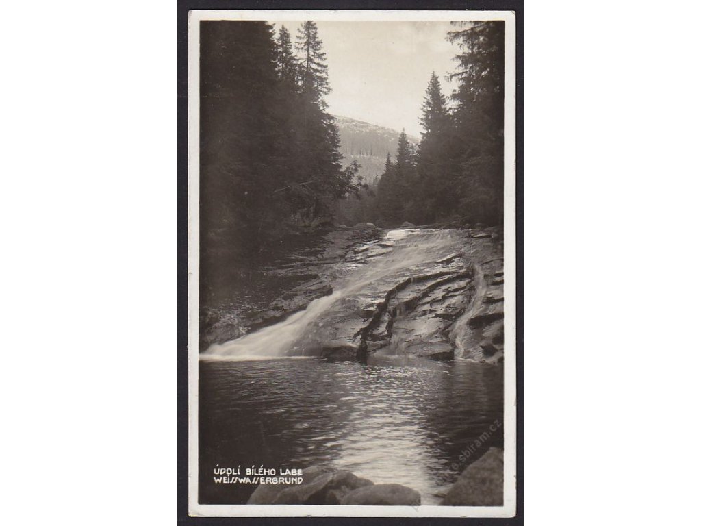66 - Krkonoše, údolí Bílého Labe (Weiss Wassergrund), cca 1940