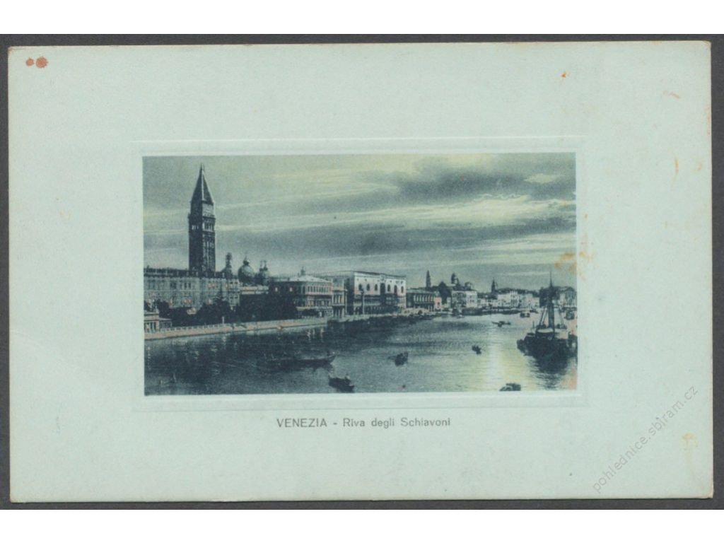 Italy, Venice, river viewed form Schiavoni, cca 1908