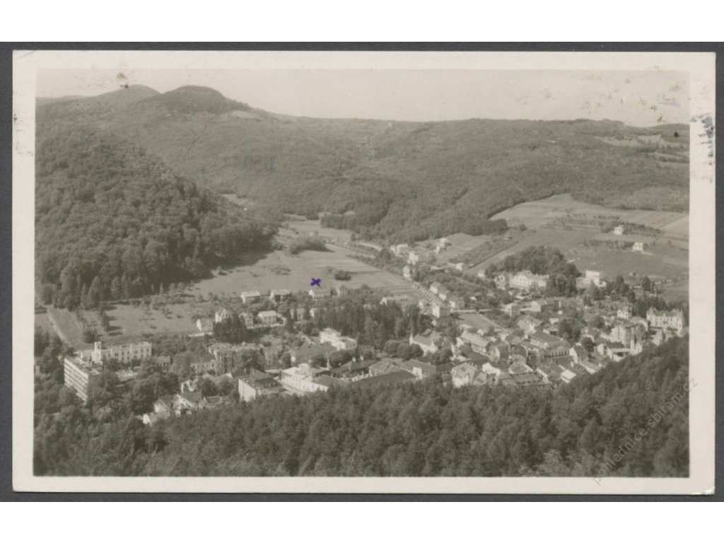 Slovensko, Trenčianske Teplice, celkový pohled, nakl. Bendová, cca 1950