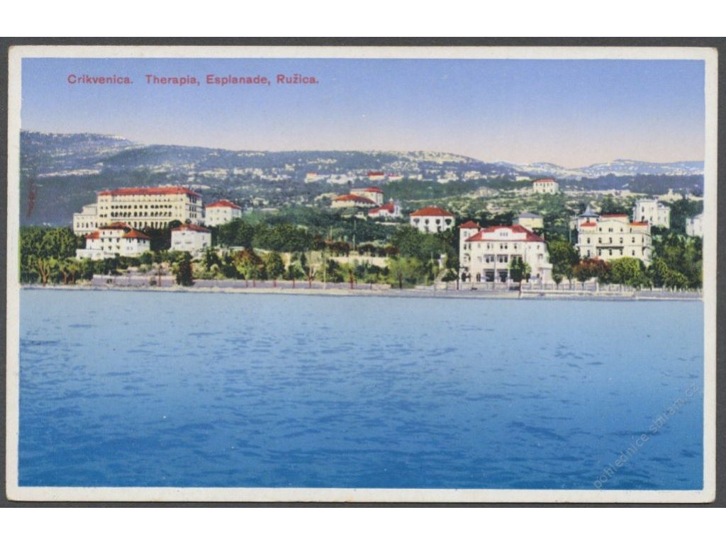 Croatia, Vinodol, Crikvenica, Therapia, Espalande, Ružica, publ. Josek, cca 1935