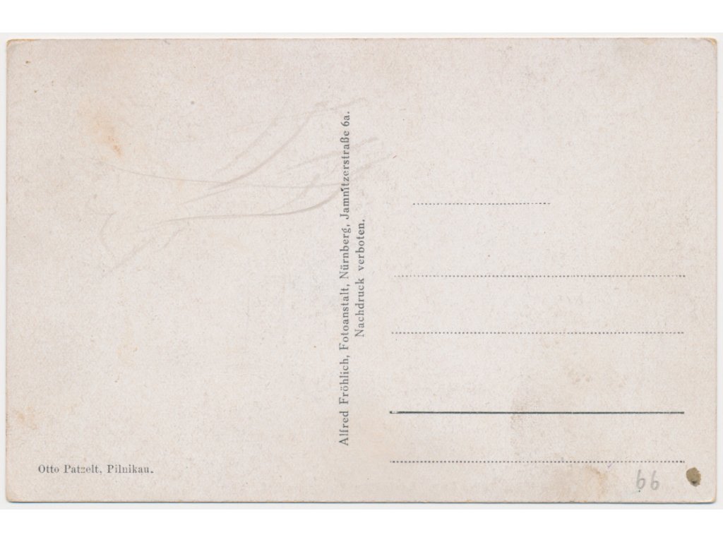 66 Trutnovsko, Pilníkov, partie z náměstí, cca 1945 Pohlednice