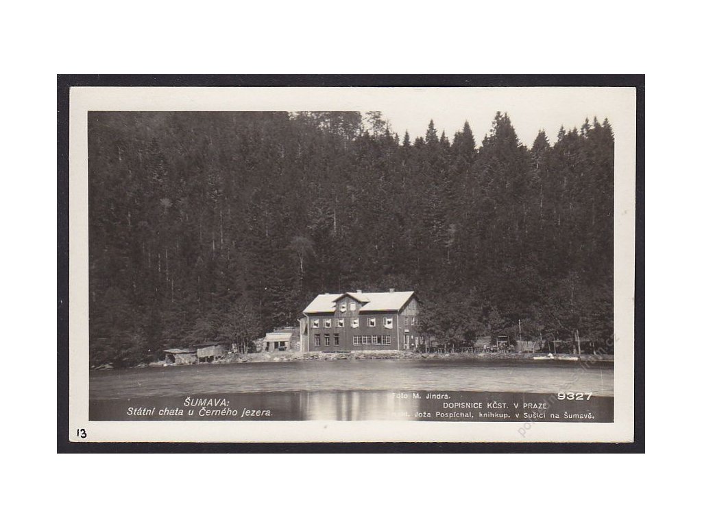 28- Šumava, státní chata u Černého jezera, Foto Fon, ca 1930