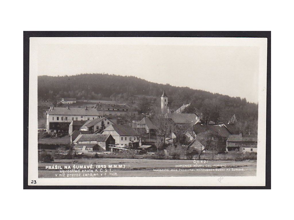 28- Šumava, Prášil, chata KČST, Foto Fon, ca 1929