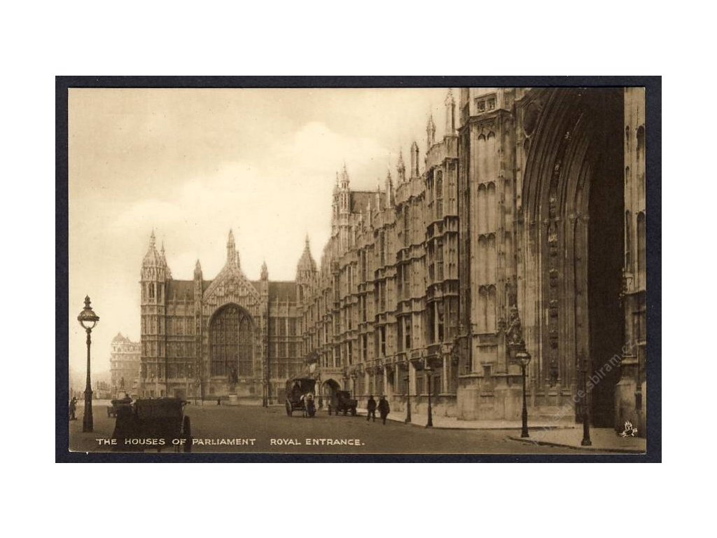 England, London, Parlament, Königl. Eingang, cca 1915