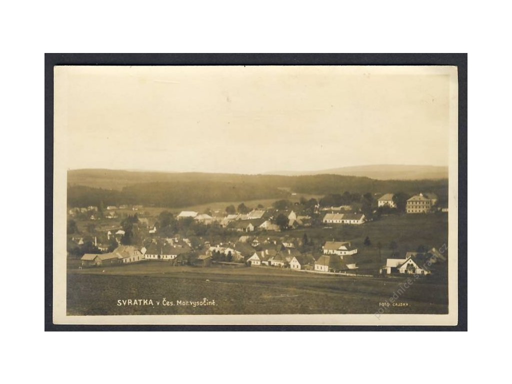 75-Žďársko, Svratka, Celkový pohled, cca 1935