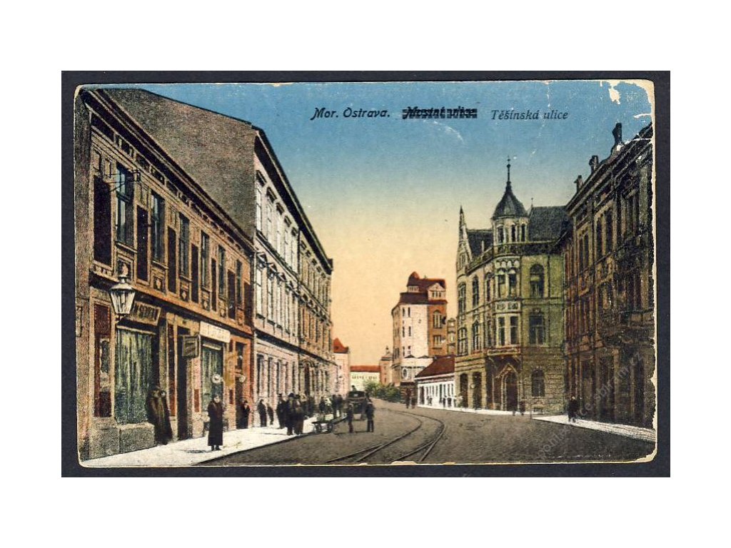 43-Ostrava, Těšínská ulice, cca 1920