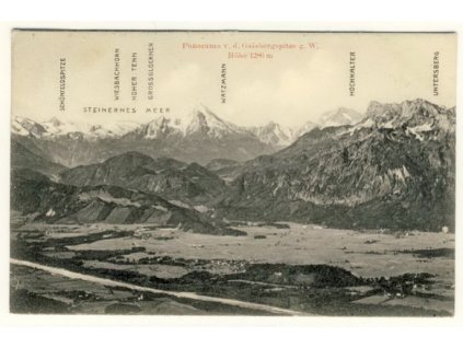 Austria, Aussicht von der Gaisbergspitze mit Gross-Glockner, Watzmann, ca 1908