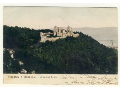 03- Blansko, Boskovice, zřícenina hradu, ca 1905