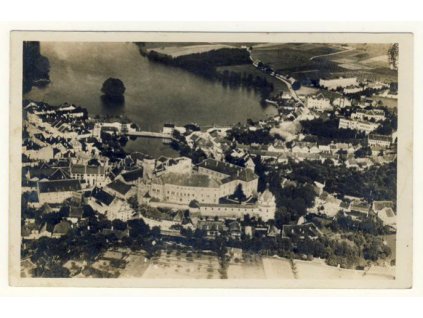 24- Jindřichův Hradec, letecký snímek, ca 1928