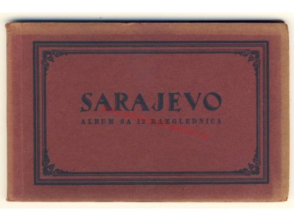 Sarajevo, pohlednicový sešitek, cca 1925