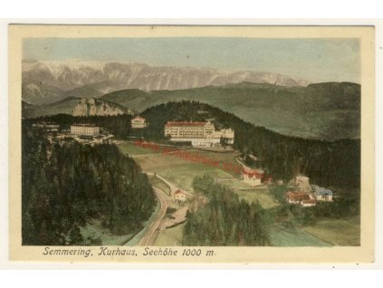 Rakousko, Semmering, Kurhaus, cca 1910
