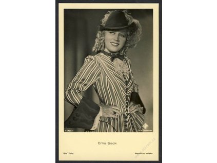 Herečka, Erna Sack, foto Hämmerer, cca 1930