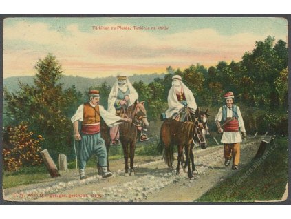 Turecko, zu Pferde, Turci na koních, ca 1910