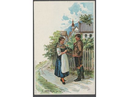 Z cyklu „Lied der Liebe“, cca 1900