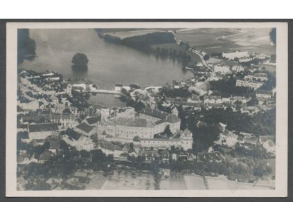 24 - Jindřichův Hradec, pohled z letadla, ca 1922