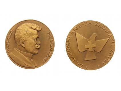 ČSSR, AE pamětní medaile J. Jánský, medailér Beutler, průměr 60mm, stav 0/0