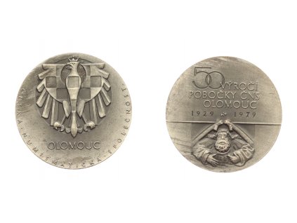 ČSSR, AE pamětní medaile ČSN Olomouc 1929-1979, průměr 40mm, stav 1/1