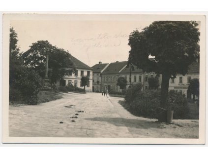 57 - Rychnovsko, Solnice, partie z náměstí, cca 1932