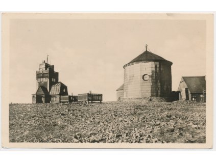 66 - Trutnovsko, Krkonoše, Kaplička sv. Vavřince na Sněžce, cca 1945