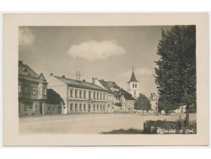 57 - Rychnovsko, Týniště nad Orlicí, partie z náměstí, cca 1930