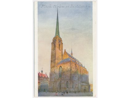 47 - Plzeň, Chrám sv. Bartoloměje, cca 1935