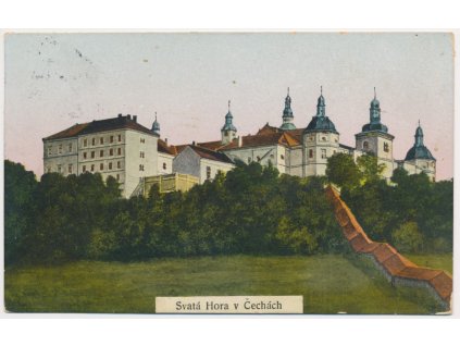 54 - Příbram, Svatá Hora, pohled na poutní místo, cca 1924