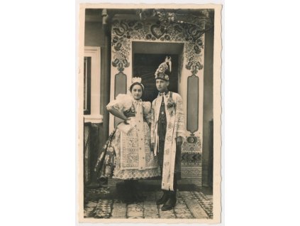 07 - Břeclavsko, Lanžhot, národní kroje, cca 1925