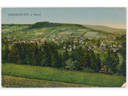 58 - Semilsko, Podmoklice, celkový pohled, cca 1920