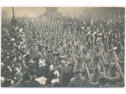 Příjezd Šidlíkova praporu, cca 1918