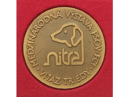 ČCSR, AE medaile Mezinárodní výstava psů - Nitra - vítěz, stav 1/1